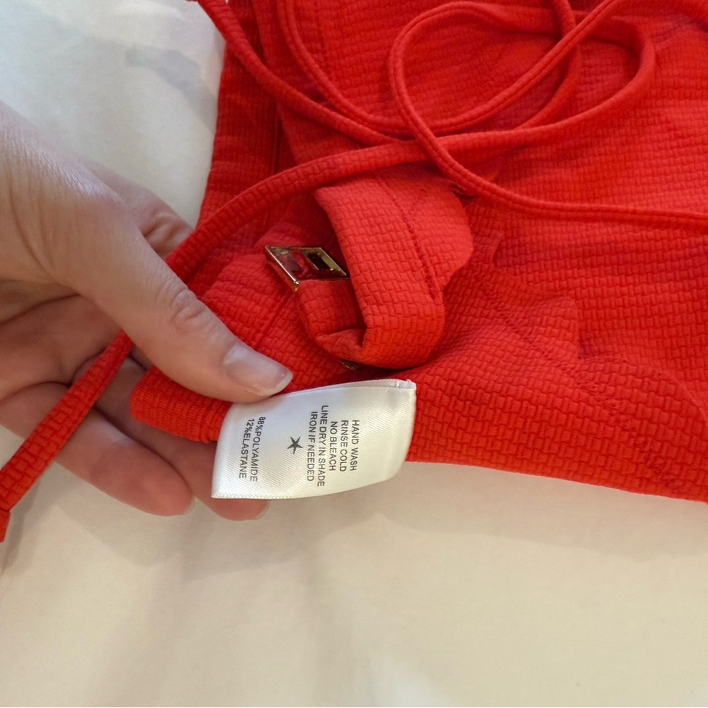 Marysia Swim Red Scalloped Bikini Set - Picture 3 of 3